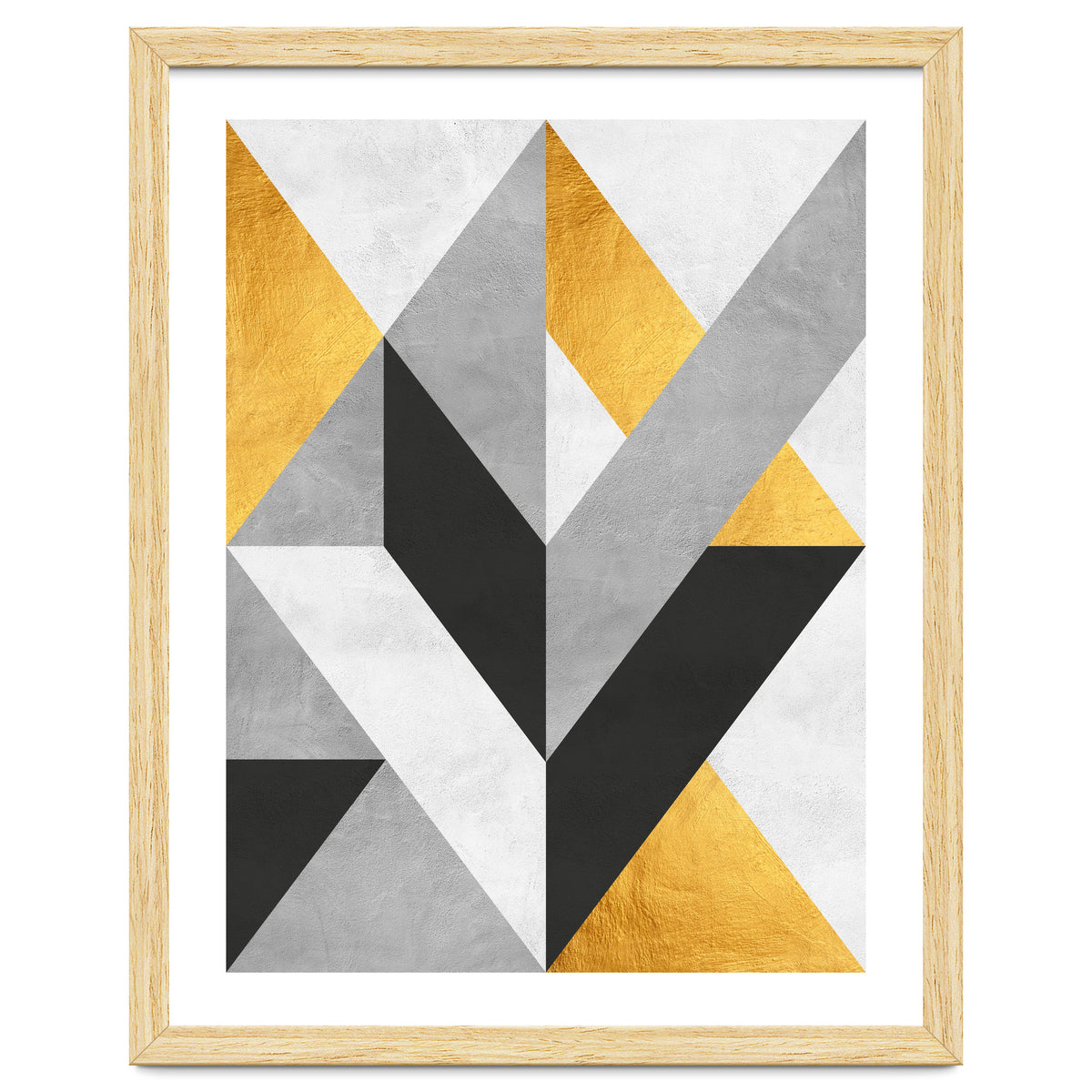 Gray and Gold Composition III