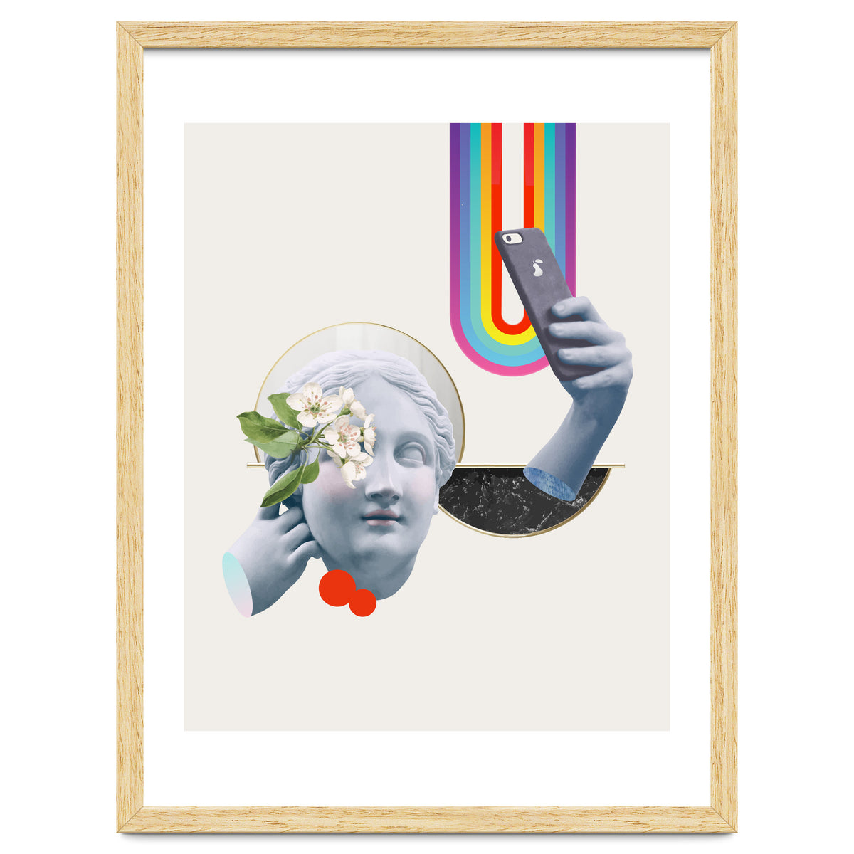 Greek Goddess Rainbow Selfie By Pear