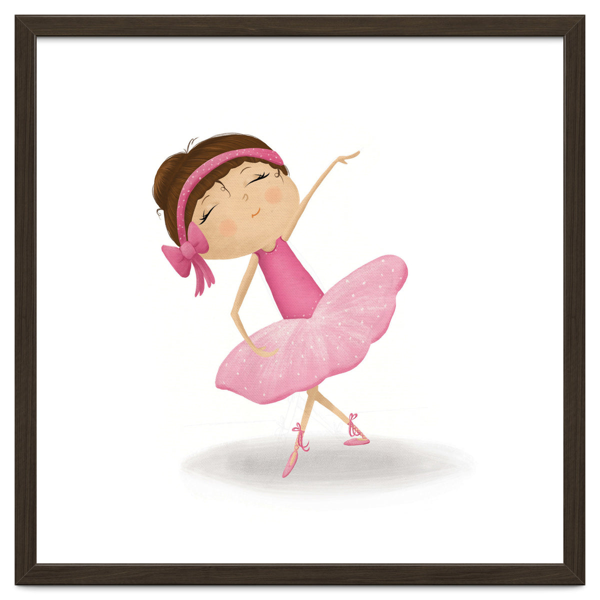 Adorable Plie Ballerina Nursery Print