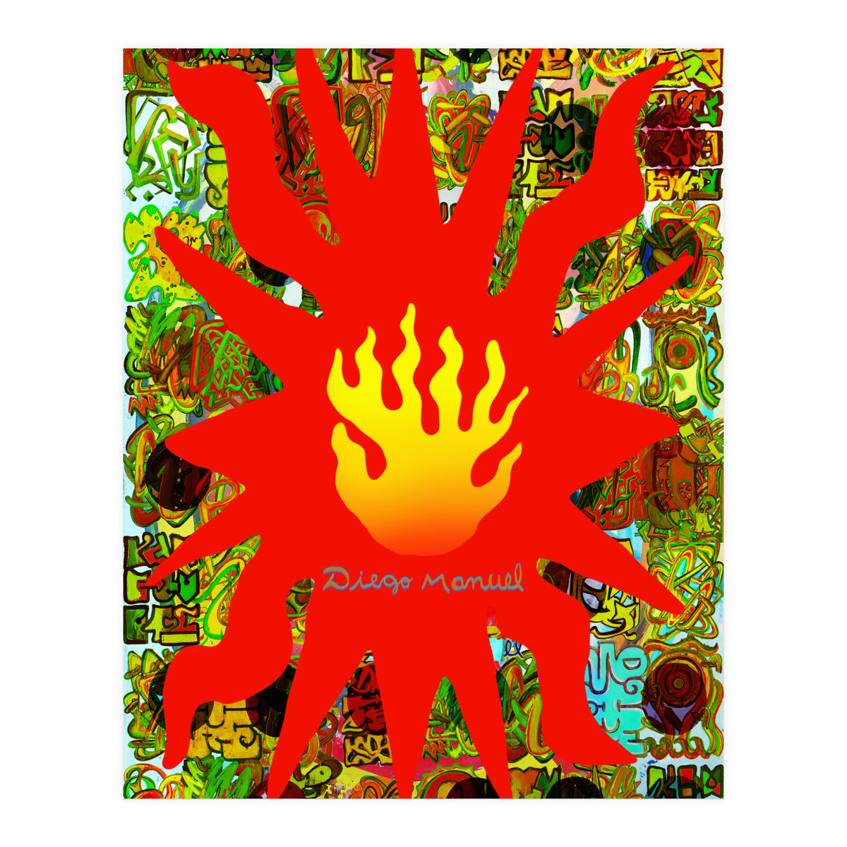 Fuego Y Graffiti 58 (Print Only)