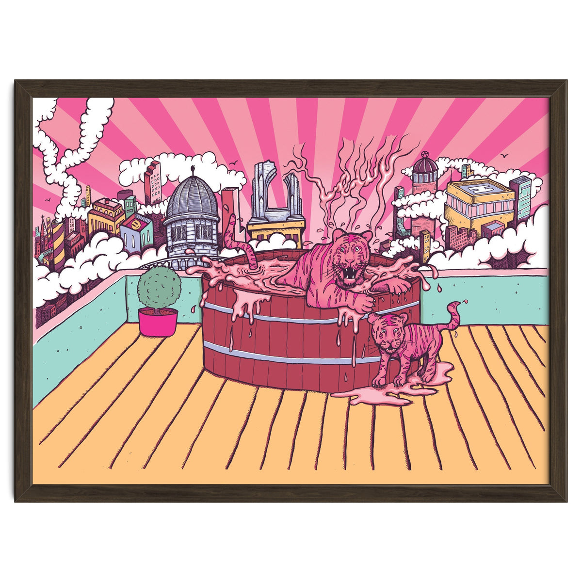 Strawberry Tigers Rooftop Jacuzzis Abbeydale Brewery x Lewy  12.4% ABV Strawberry, Chocolate, Smoked, Cherry Wood-chipped, Imperial Dessert Stout.