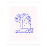Summer at that Marrakech villa #illustration #sketch (Print Only) thumbnail