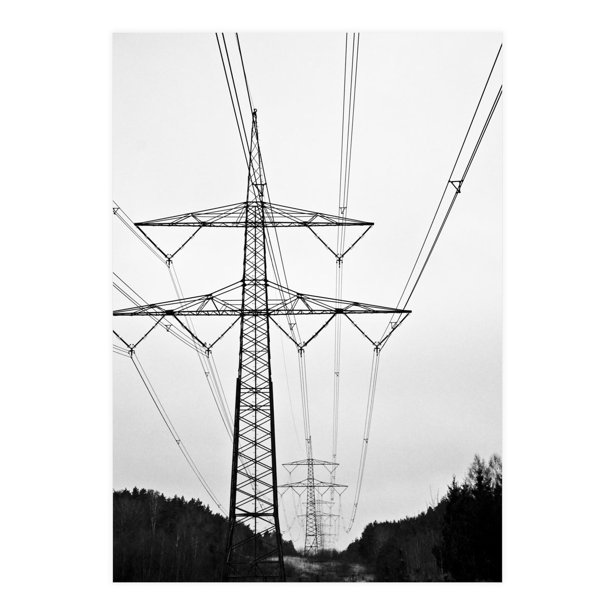 Pylon Landscape, Urban Germany (Print Only)