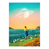 Woman With Birds  (Print Only) thumbnail