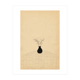 Abstract still life, vase and plants (Print Only) thumbnail