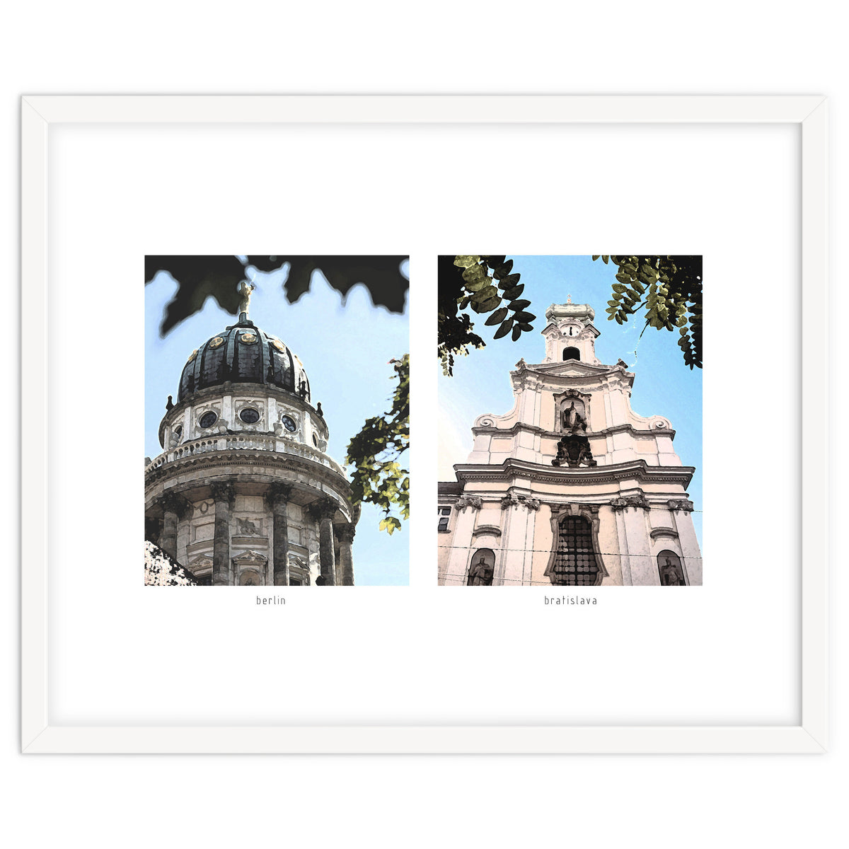 Architectural framing in paints