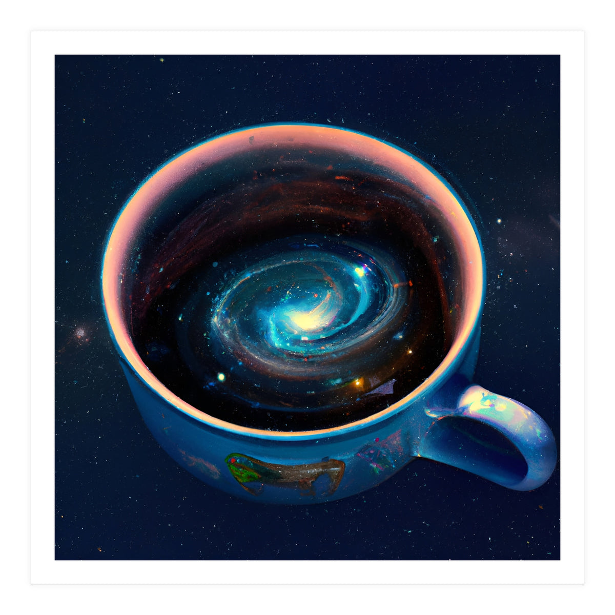 Cosmic Coffee Cup (Print Only)