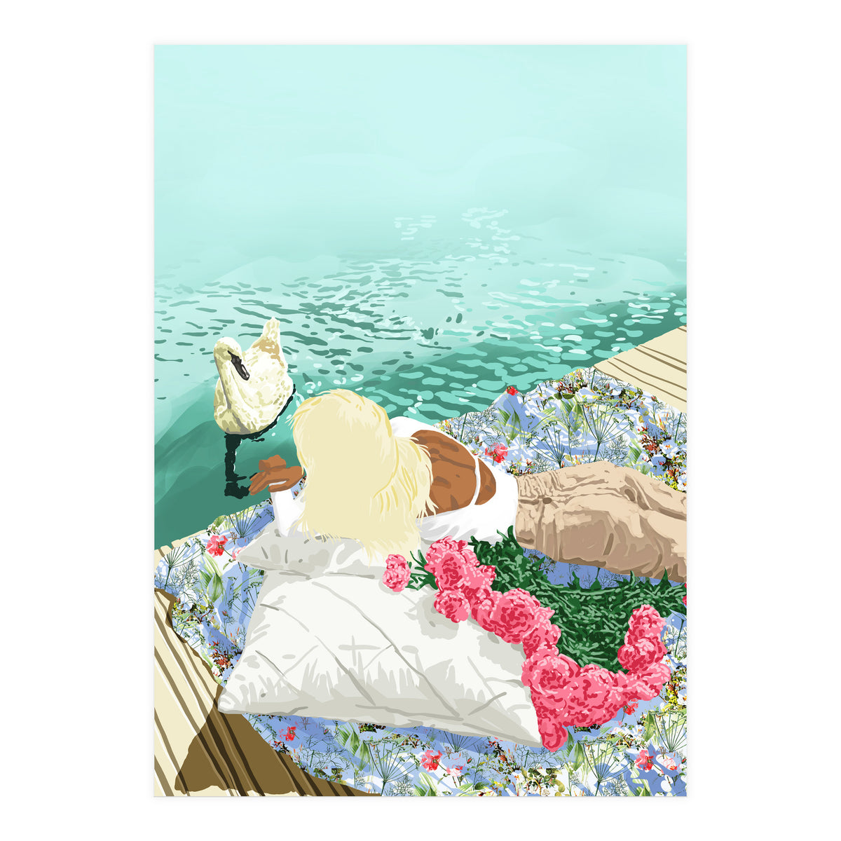 Heart Upon My Sleeve, Valentine's Day Love Bohemian (Print Only)