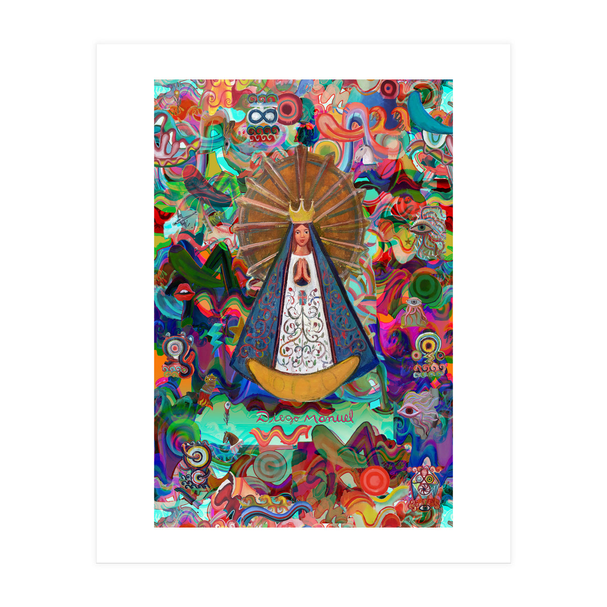 Virgen Y Graffiti 9 (Print Only)