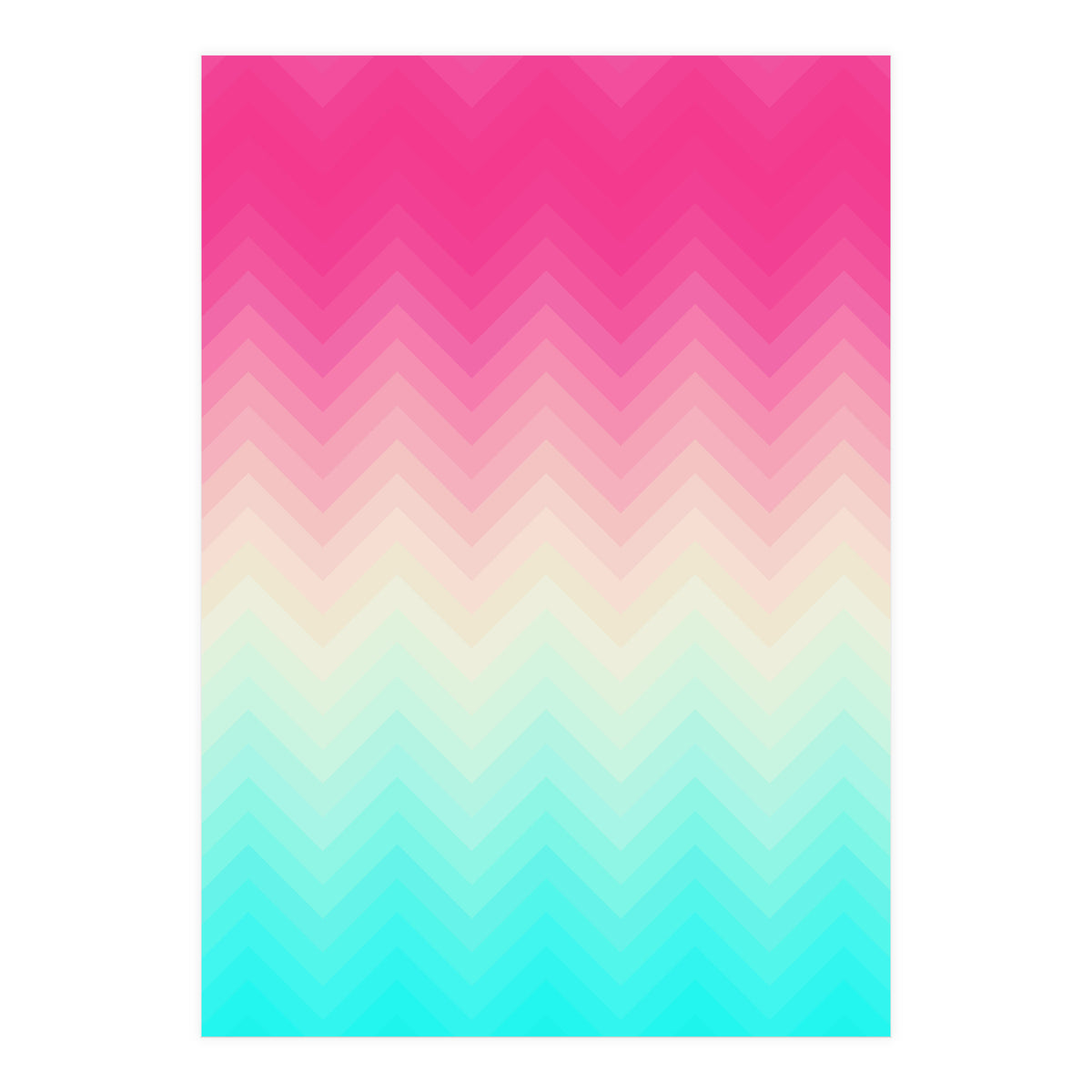Chevron pink and blue (Print Only)