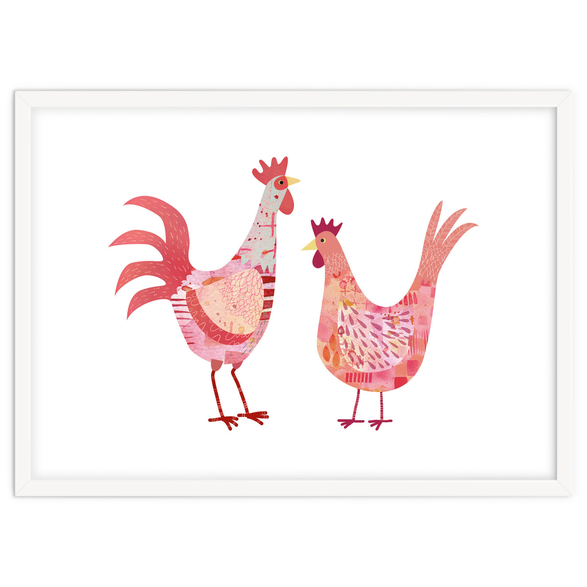 Hen And Cockerel