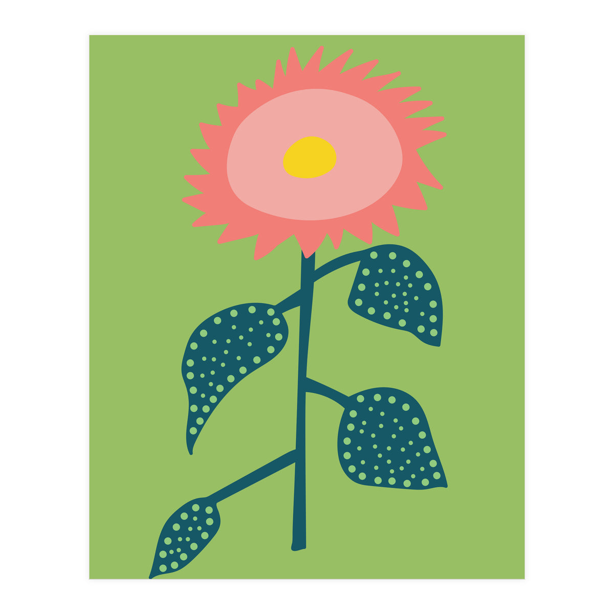 Abstract Sunflower Art (Print Only)