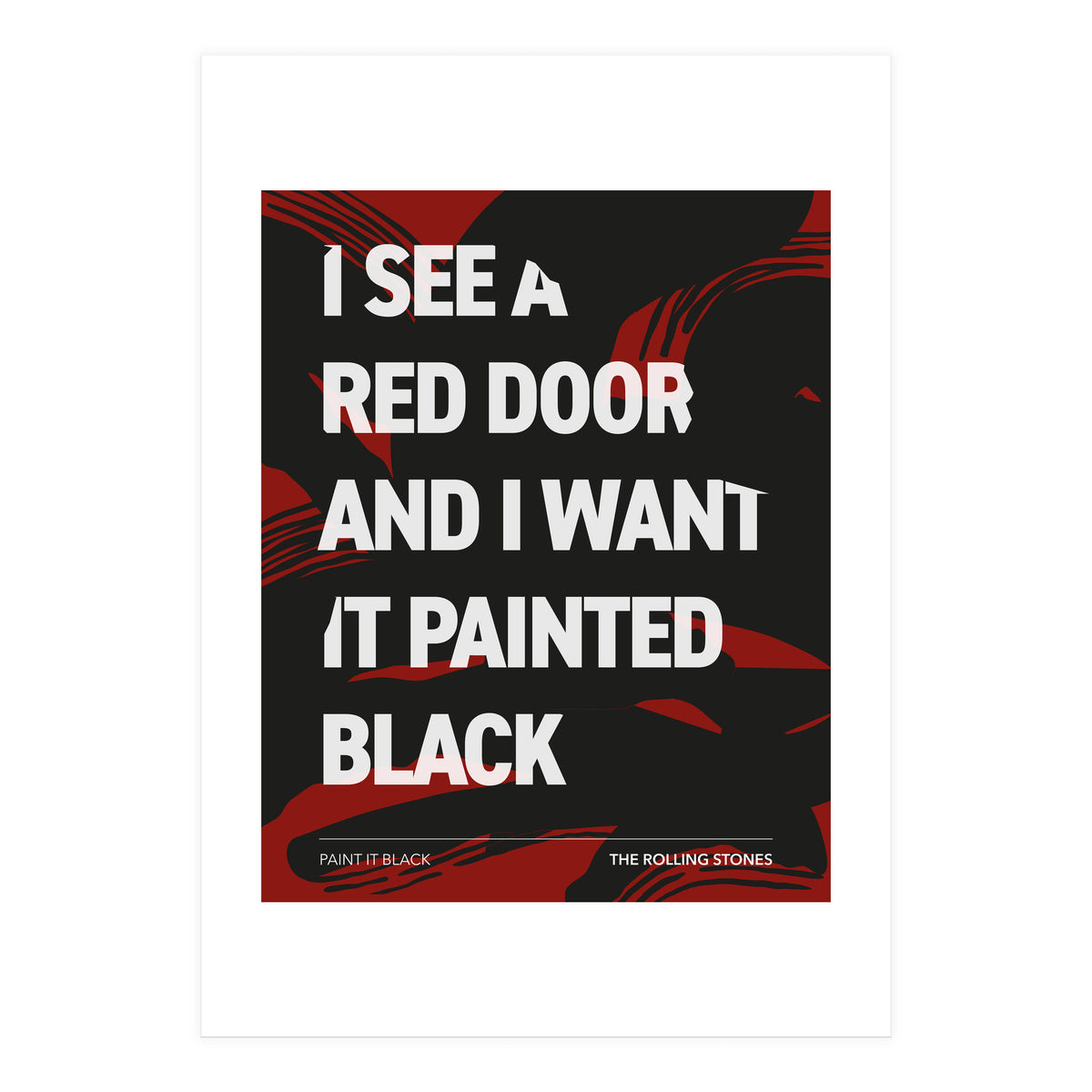 The Rolling Stones - Paint It Black (Print Only)