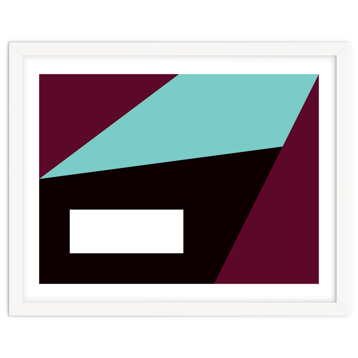 Geometric Shapes No. 84 - purple & turquoise