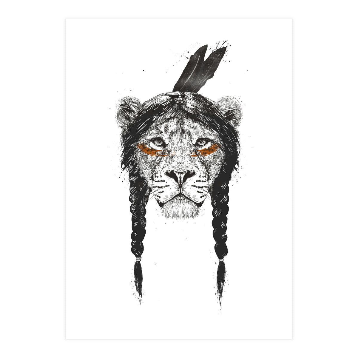 Warrior Lion (Print Only)