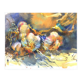 Garlic still life watercolor painting for kitchen  (Print Only) thumbnail