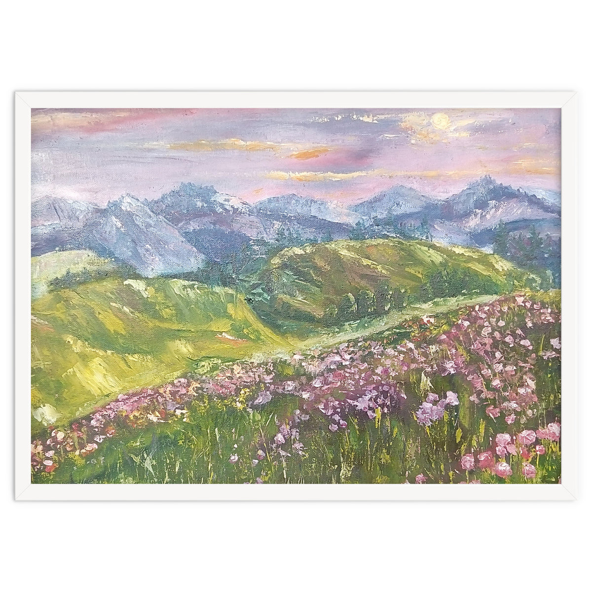 Sunset in the mountains