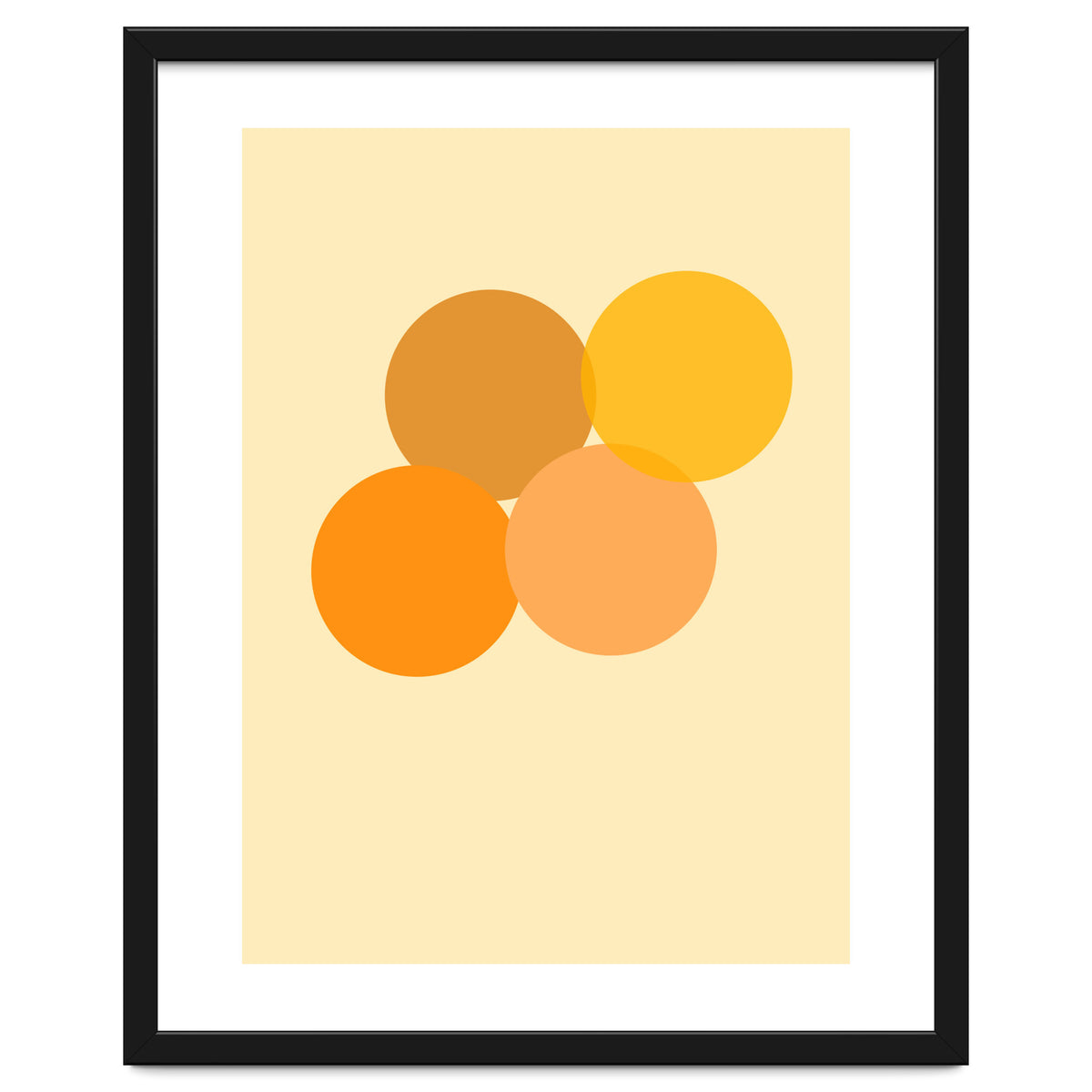 Orange circles abstract