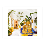 Tiger Reserve Villa | Bohemian Tropical Jungle Décor | Pastel Honeymoon Couple Love Wildlife (Print Only) thumbnail
