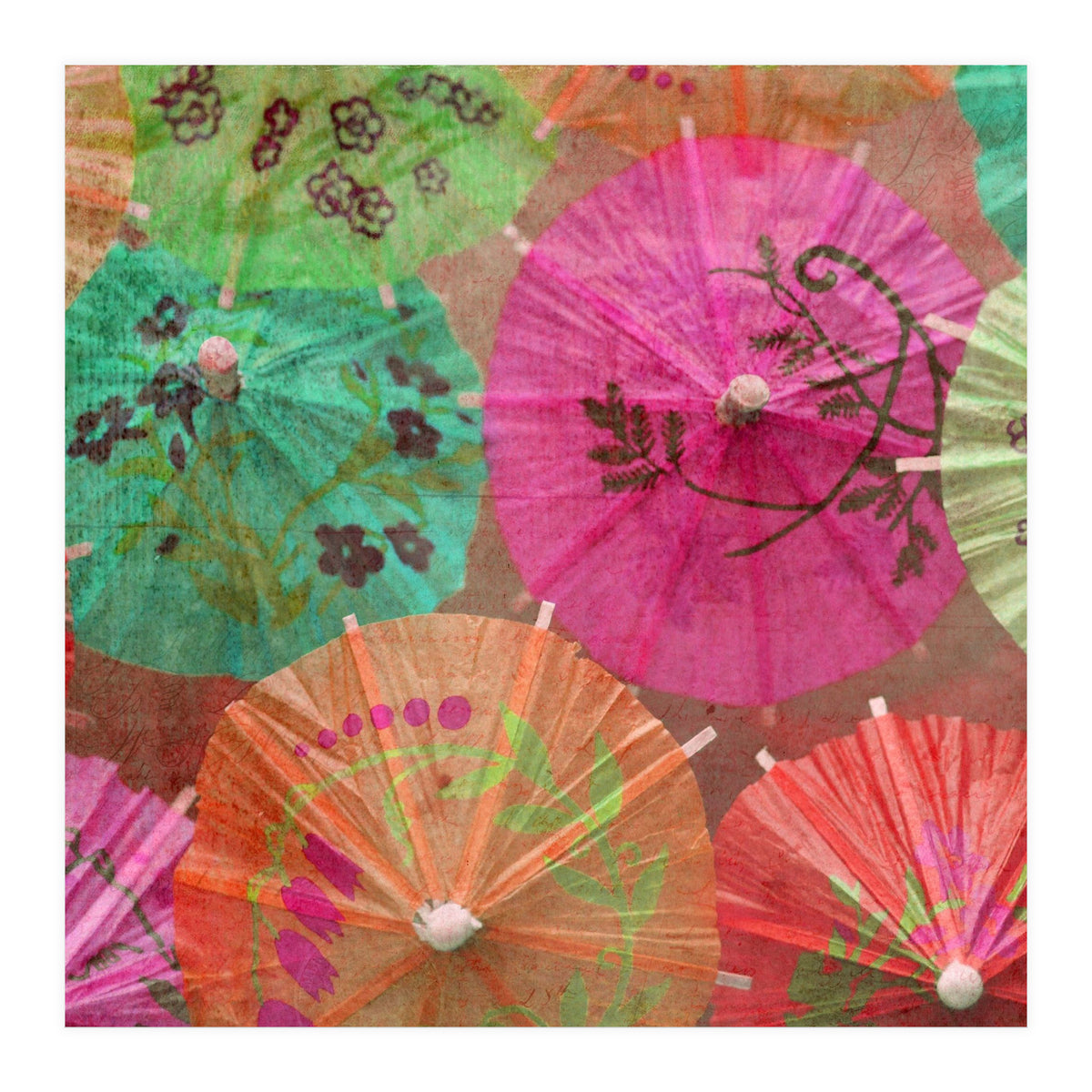 Parasols Tropical Punch (Print Only)