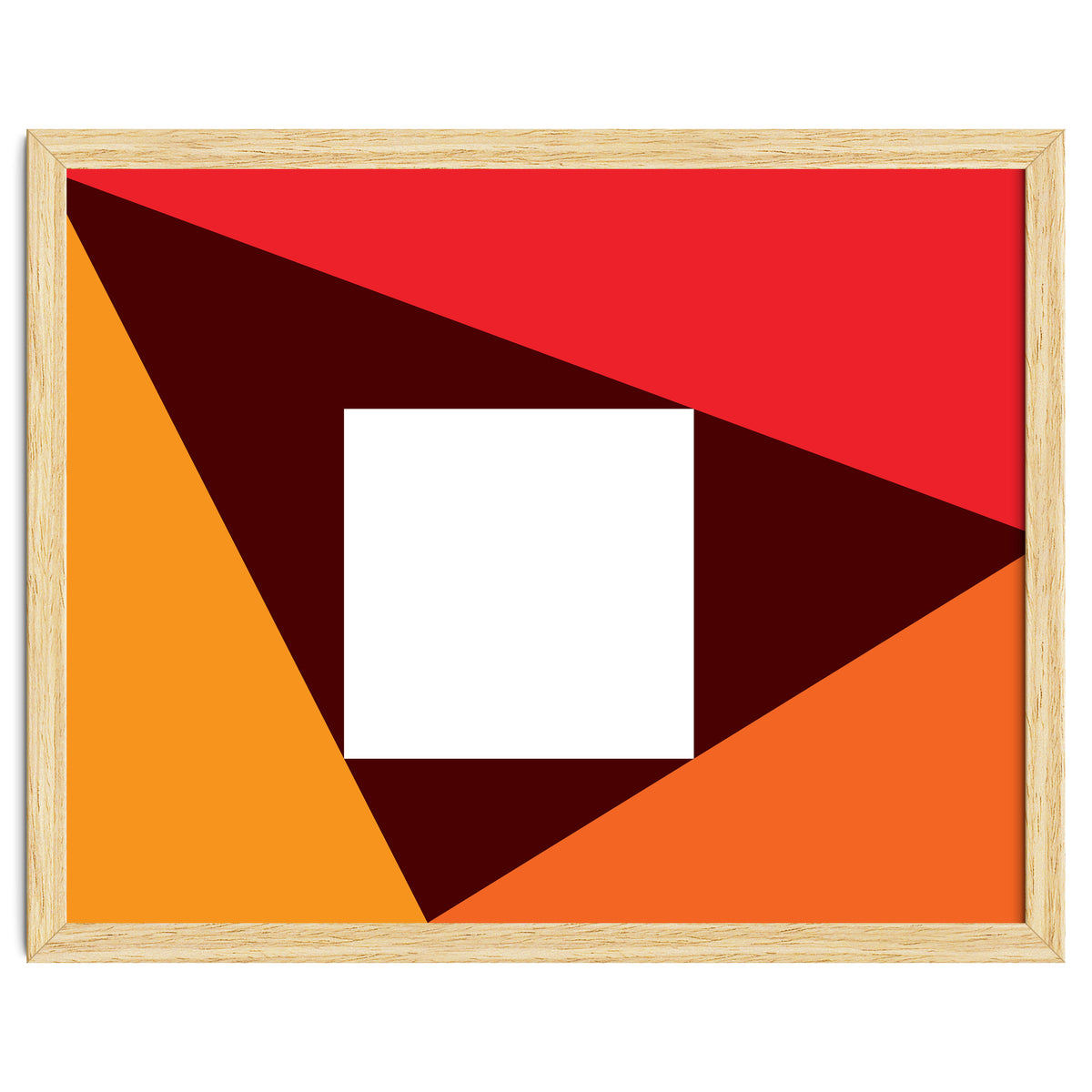 Geometric Shapes No. 23 - red & orange
