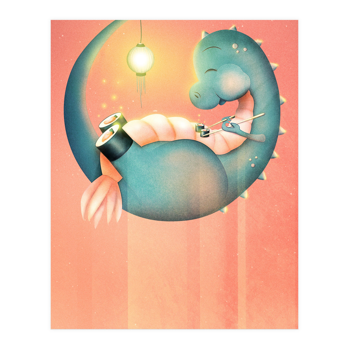 Sushi Dinosaur (Print Only)