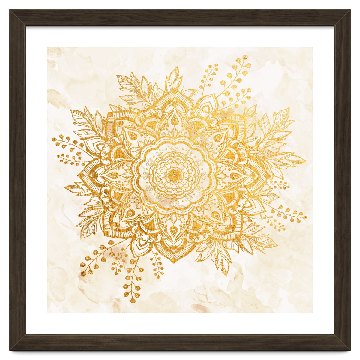 Queen Starring of Mandala-Gold Sunflower II
