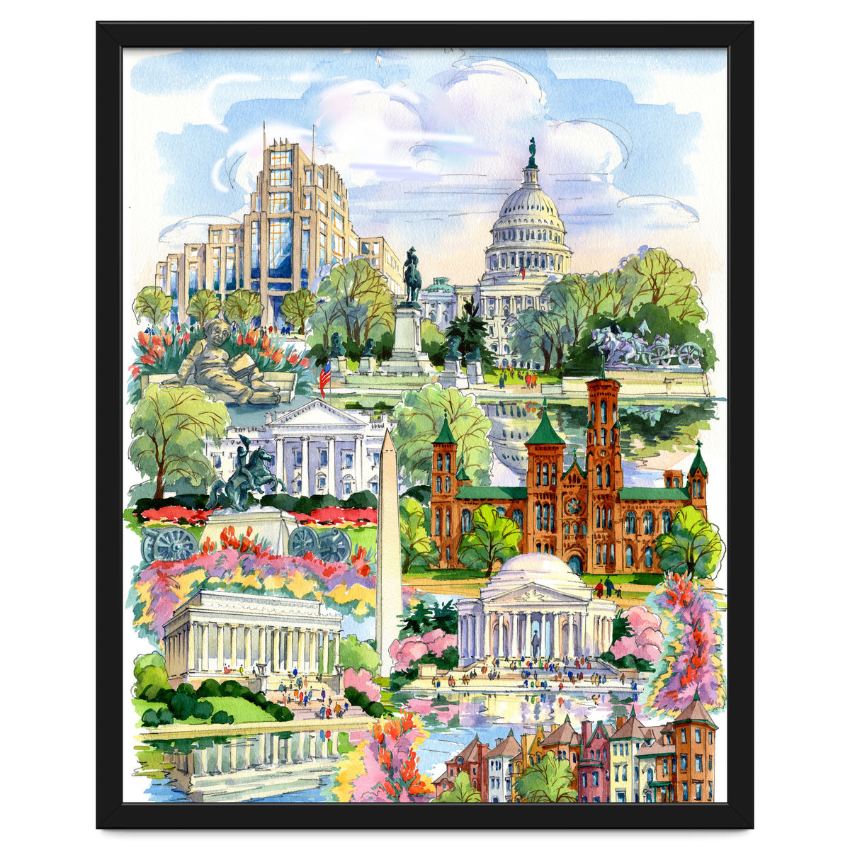 Washington District of Columbia Illustration