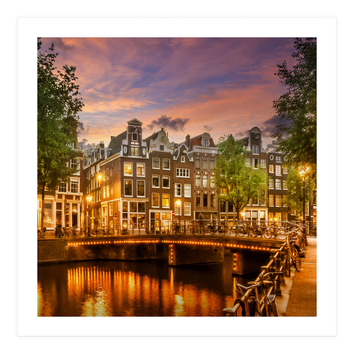AMSTERDAM Idyllic impression from Singel  (Print Only)