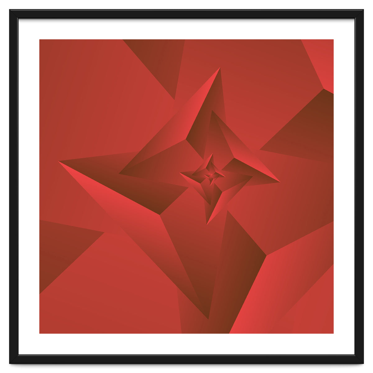 Redish Trendy Triangle