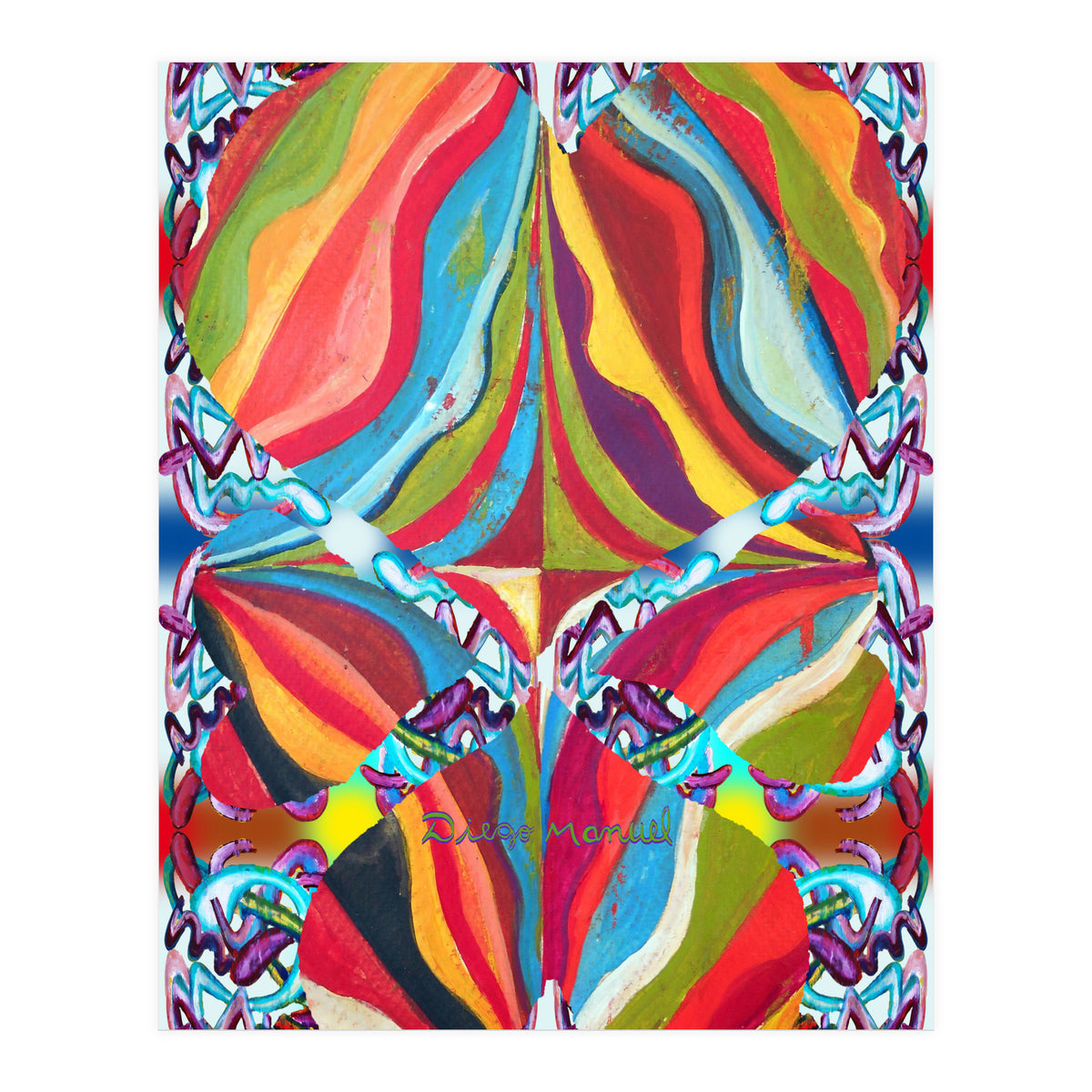 4 Corazones Tapiz 2 (Print Only)