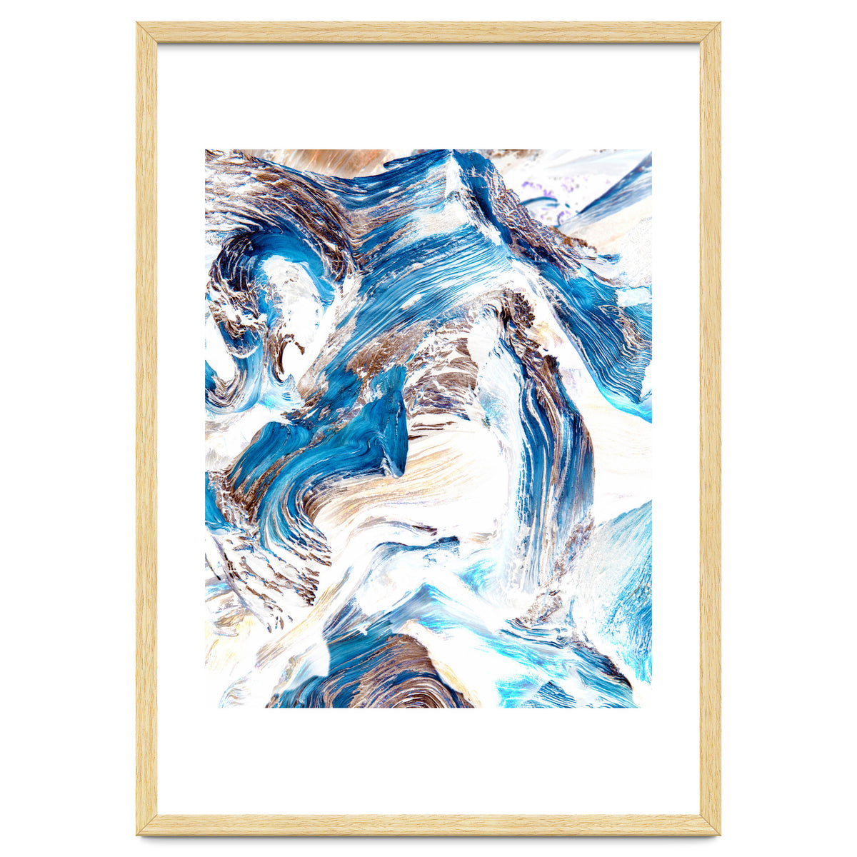 Clarity | Abstract Ocean Earth Sea Graphic | Scandinavian Nature Sky Waves Space