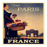 Paris France Travel Poster (Print Only) thumbnail