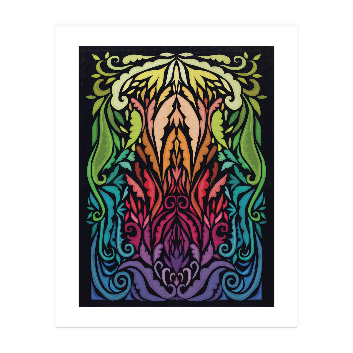 Art Noveau Rainbow (Print Only)