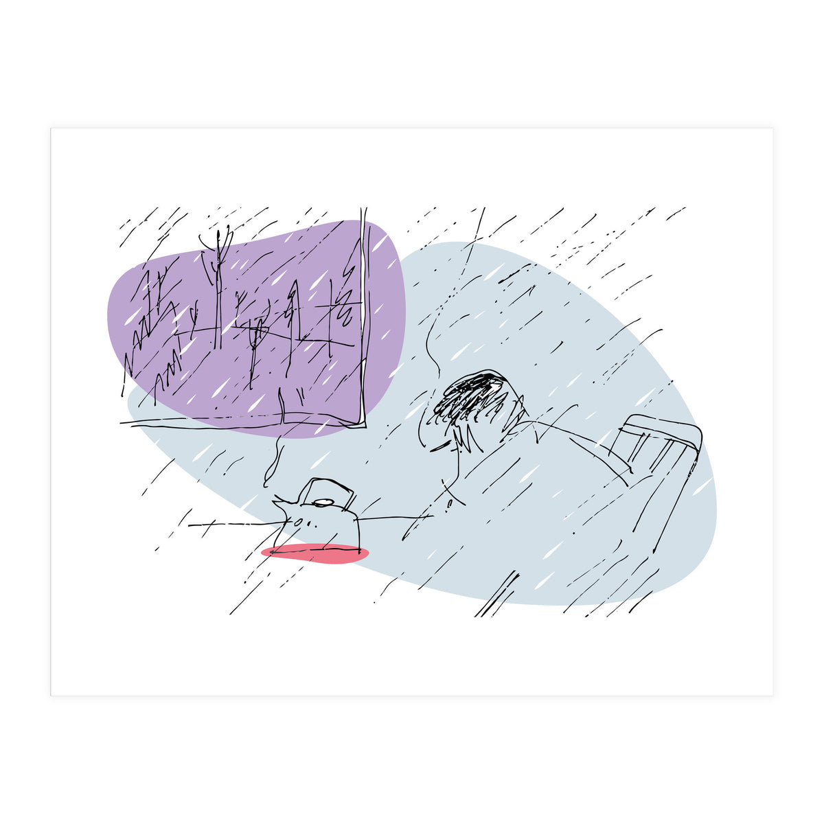 Sad Rainy Day (Print Only)