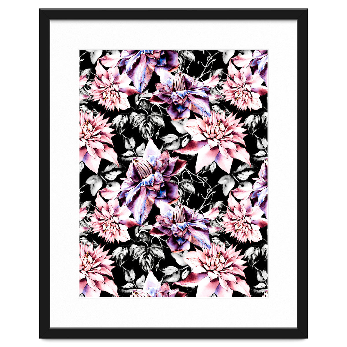 Pink bloom in the dark