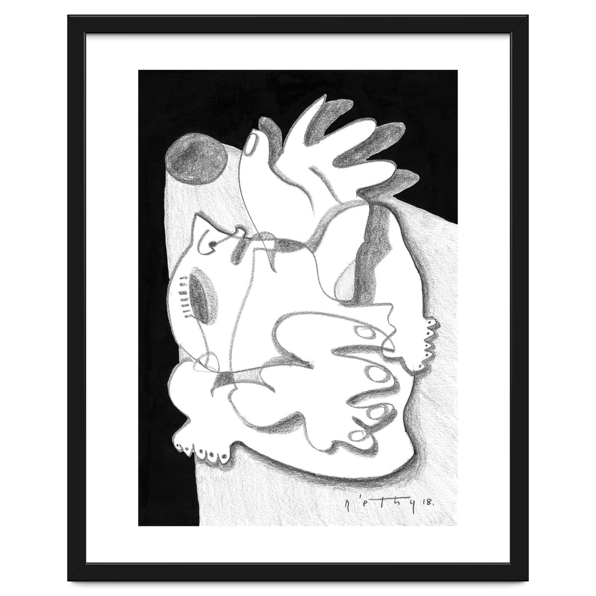 Dying in the Spotlight - b&w