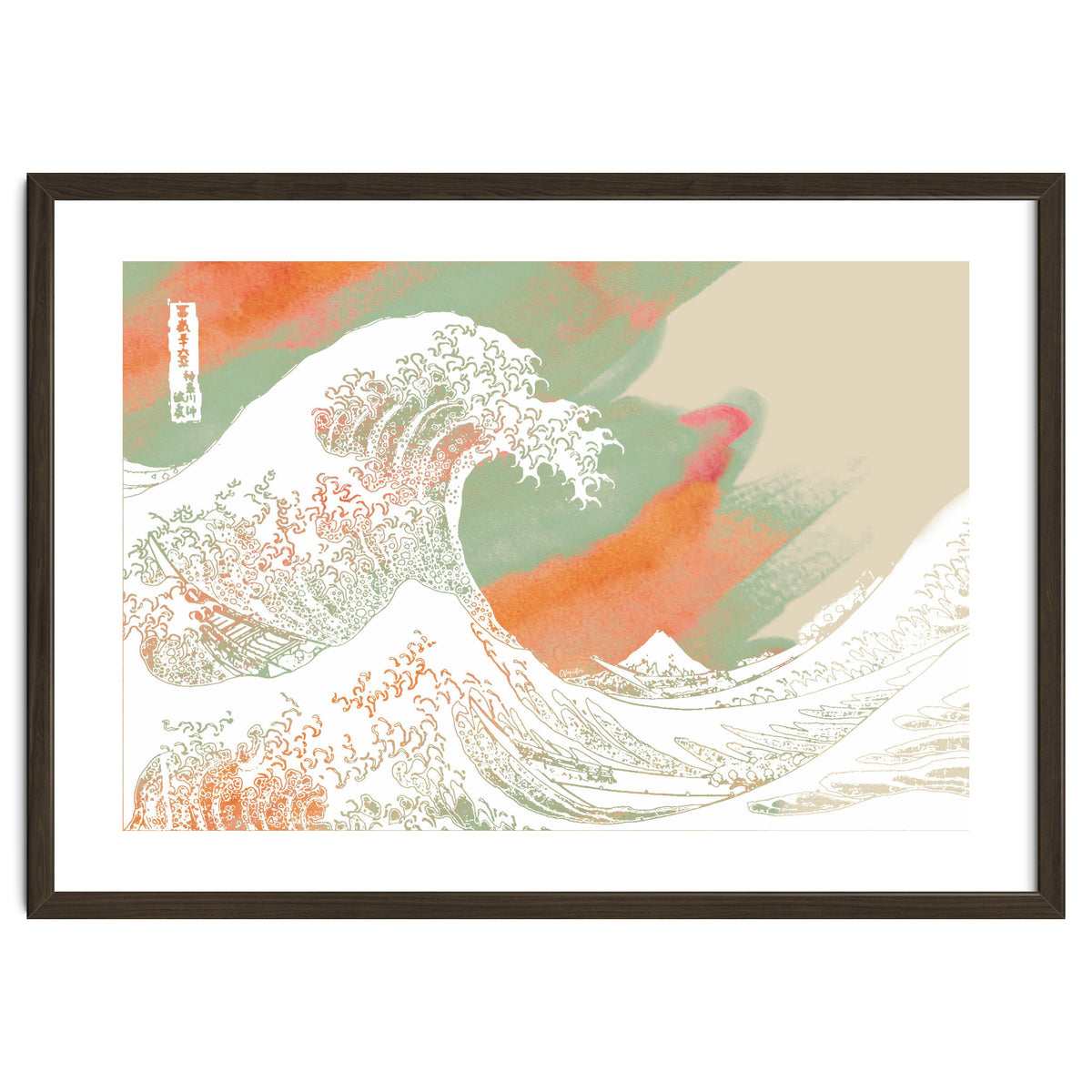 Calm into Great Wave Paint  I
