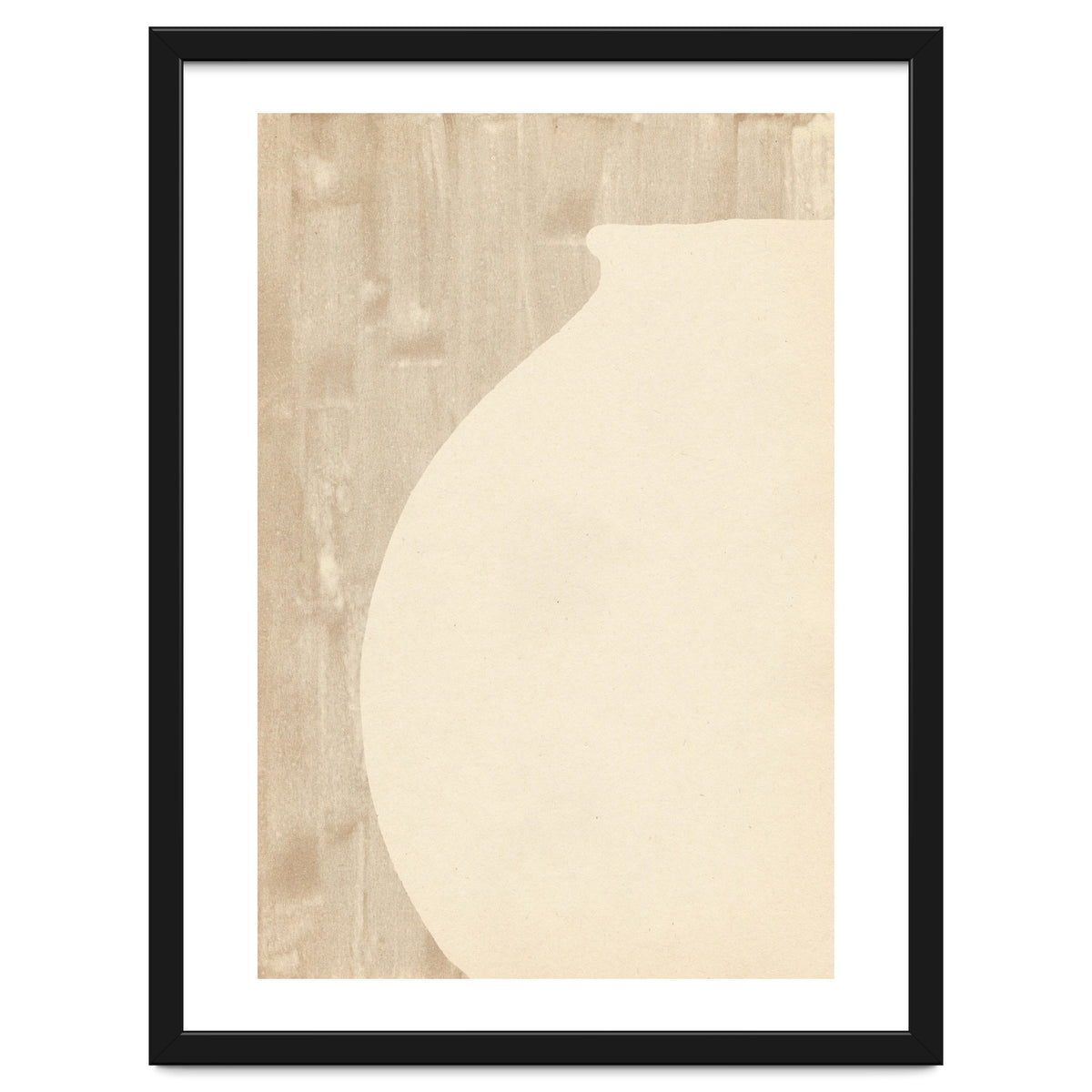 Cream tone vase silhouette