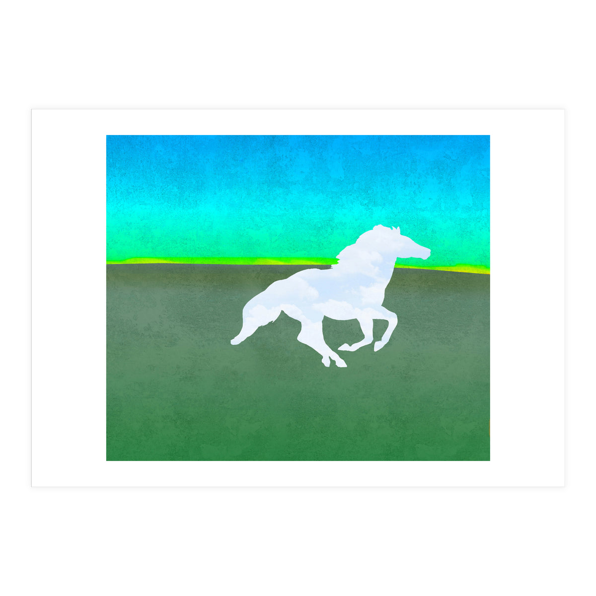 The flight of the enchanted horse (Print Only)