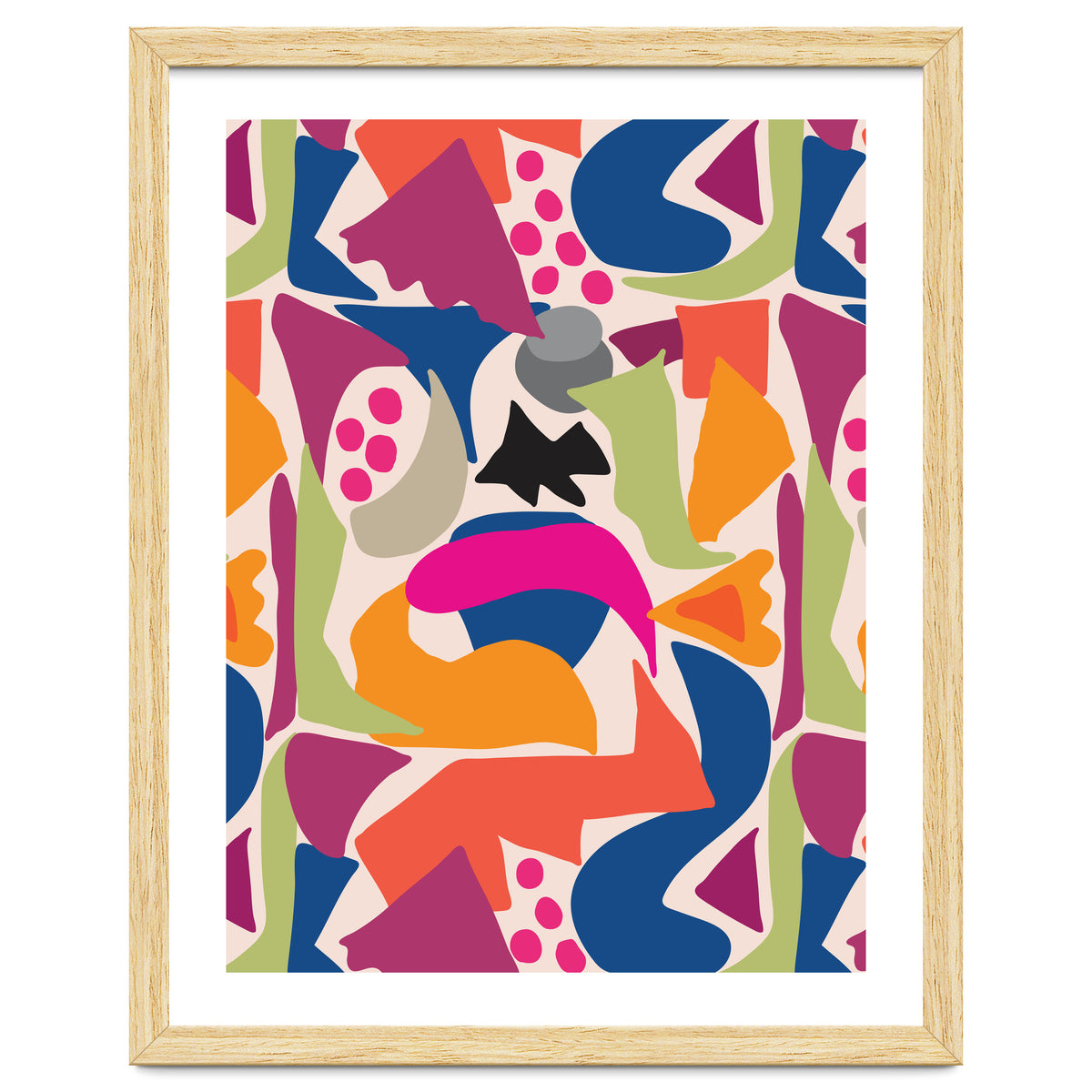 Black Fish Abstract Art