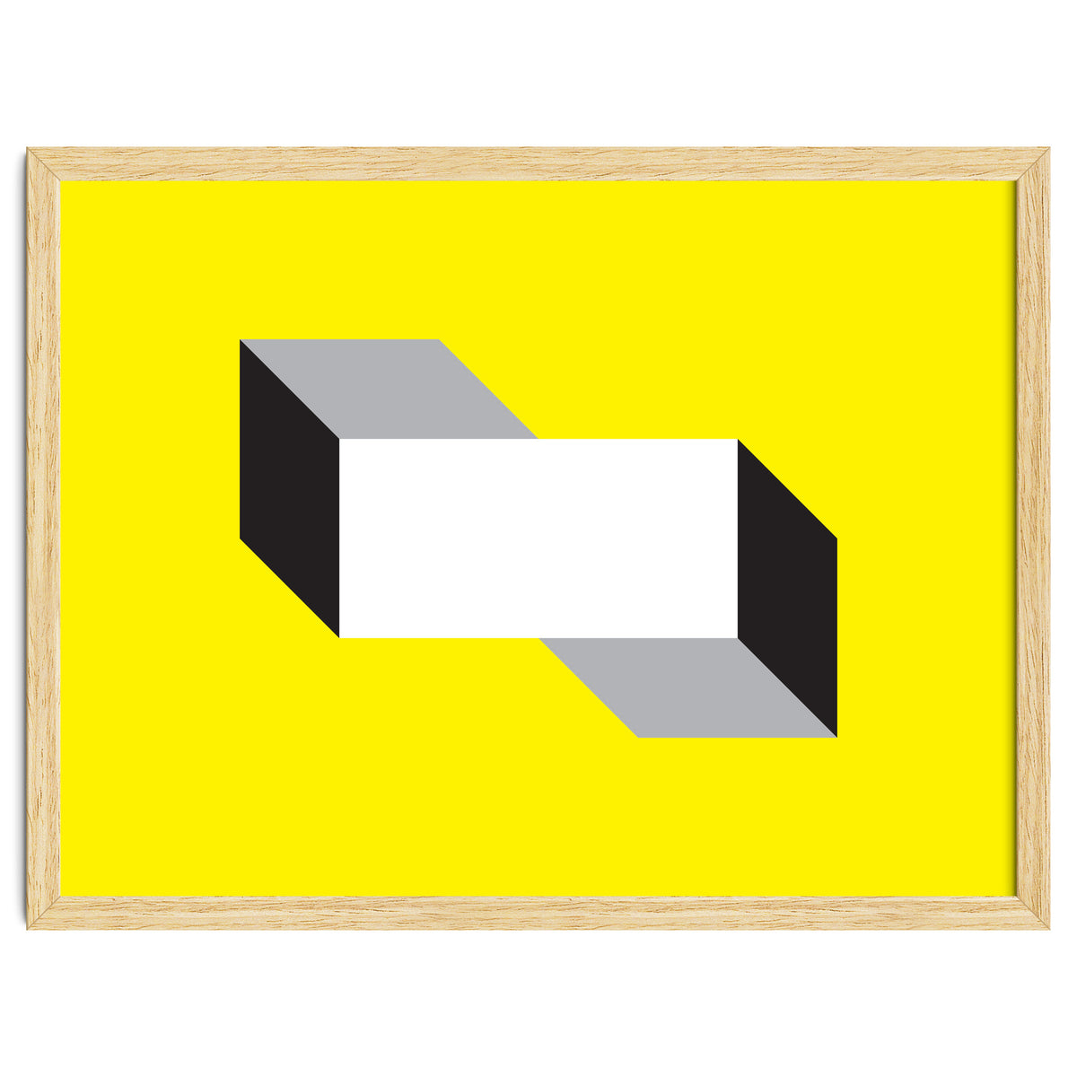 Geometric Shapes No. 50 - yellow, black & grey