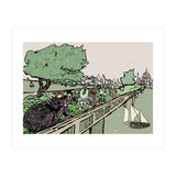 A Windy Day On The Garden Bridge (Print Only) thumbnail