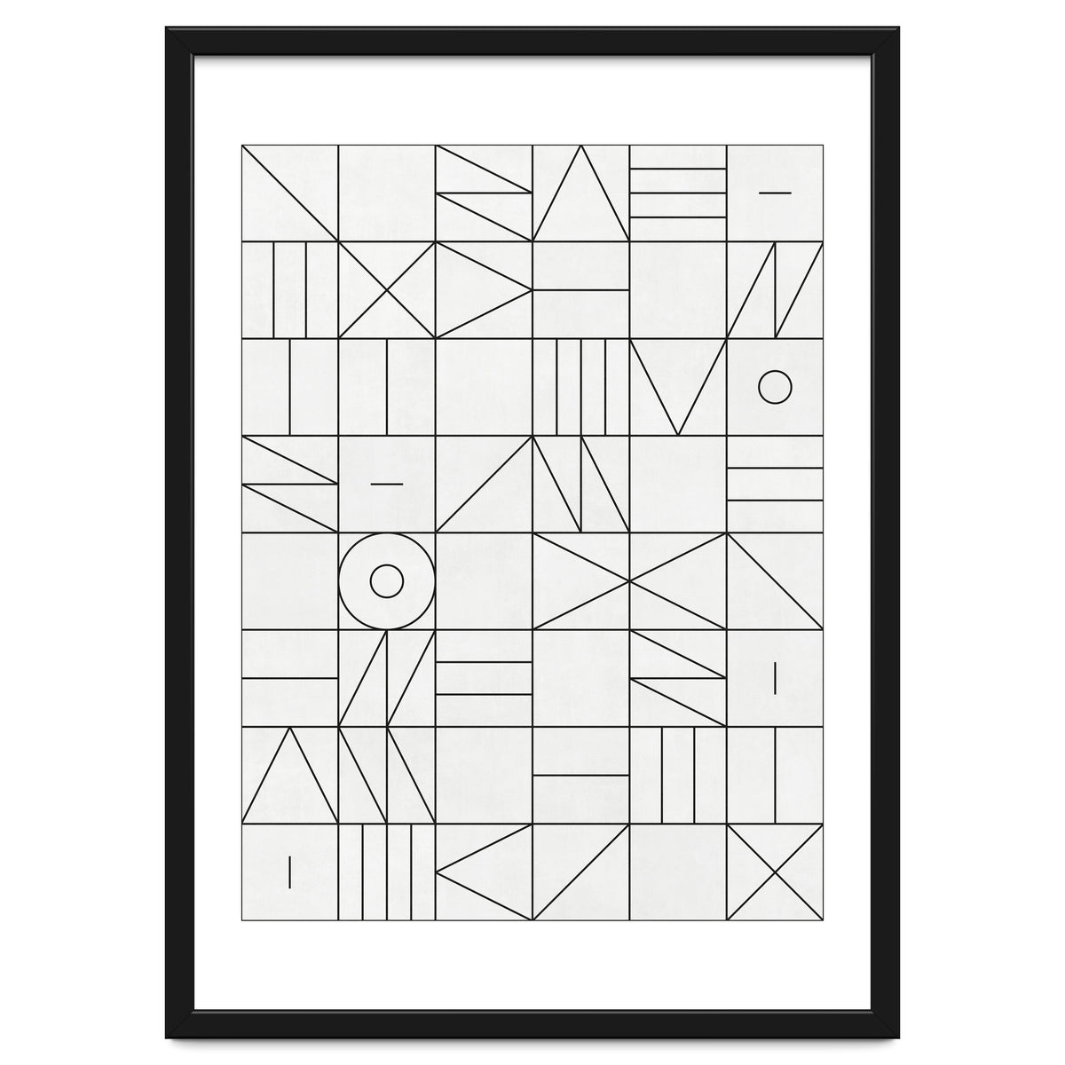 My Favorite Geometric Patterns No.1 - White