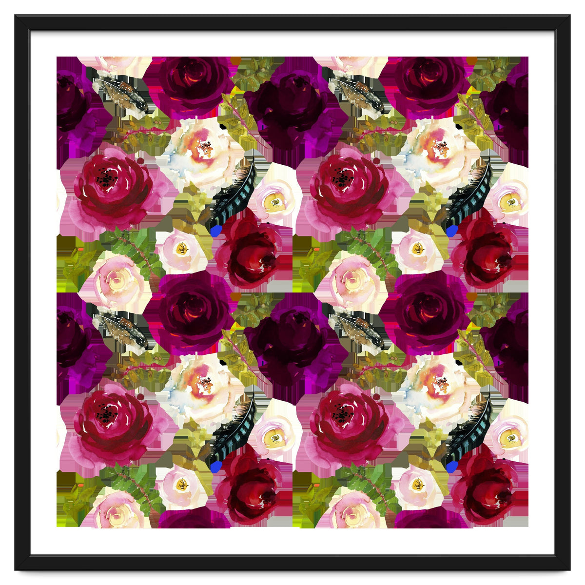 Water Colour Rose Pattern