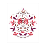 Scandinavian Folk Art Flowers (Print Only) thumbnail