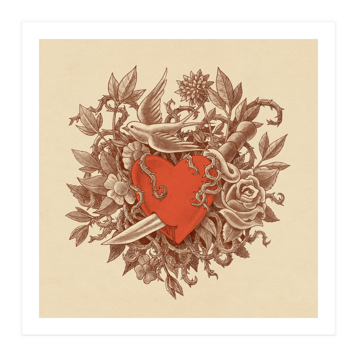 Heart Of Thorns (Print Only)