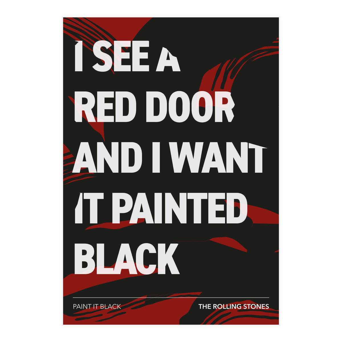 The Rolling Stones - Paint It Black (Print Only)