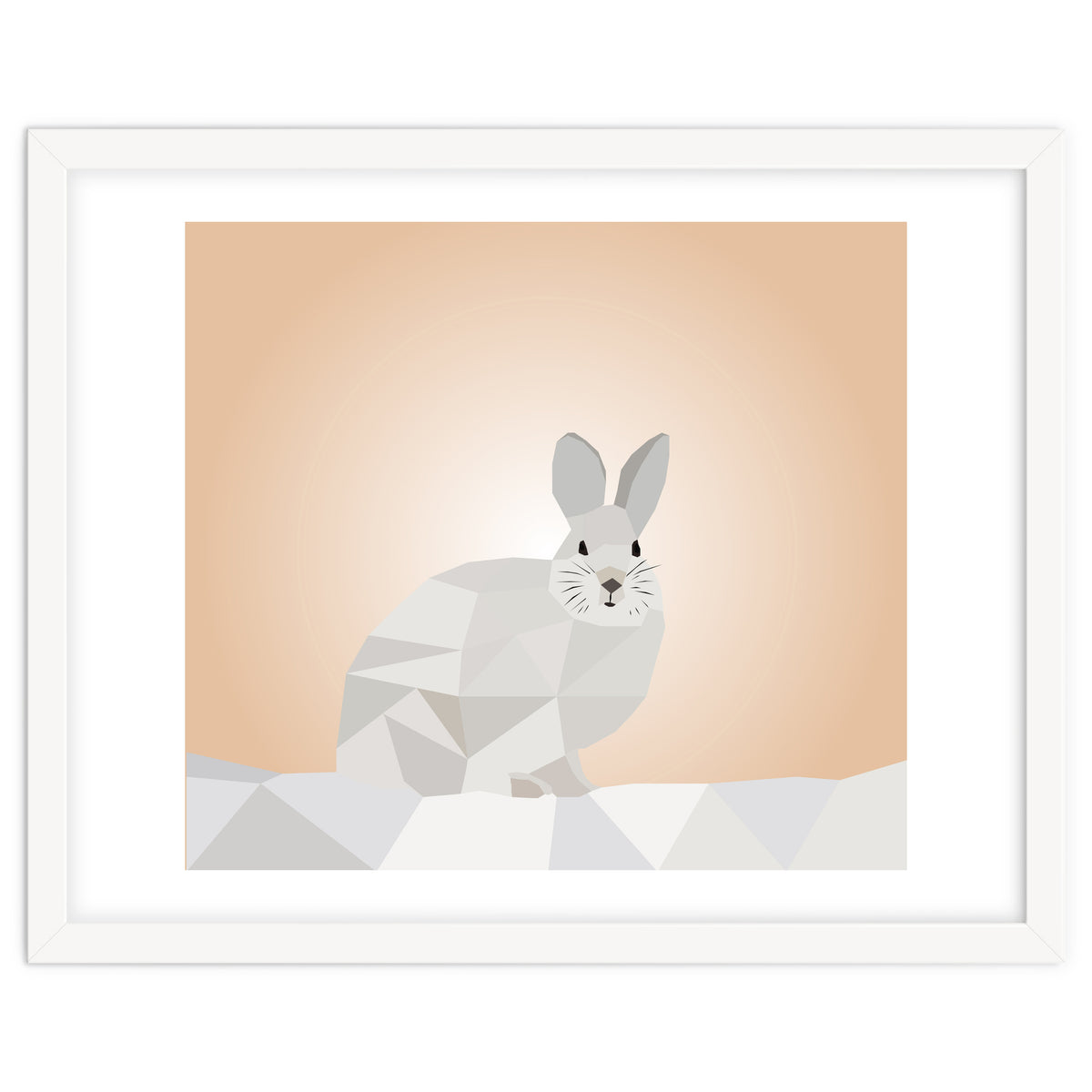 Rabbit Low Poly Art
