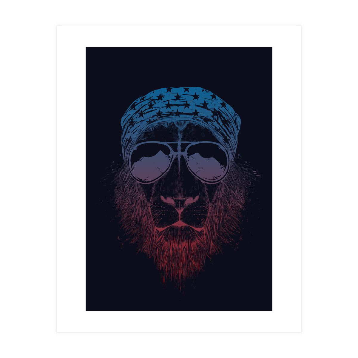 Wild Lion (dark) (Print Only)